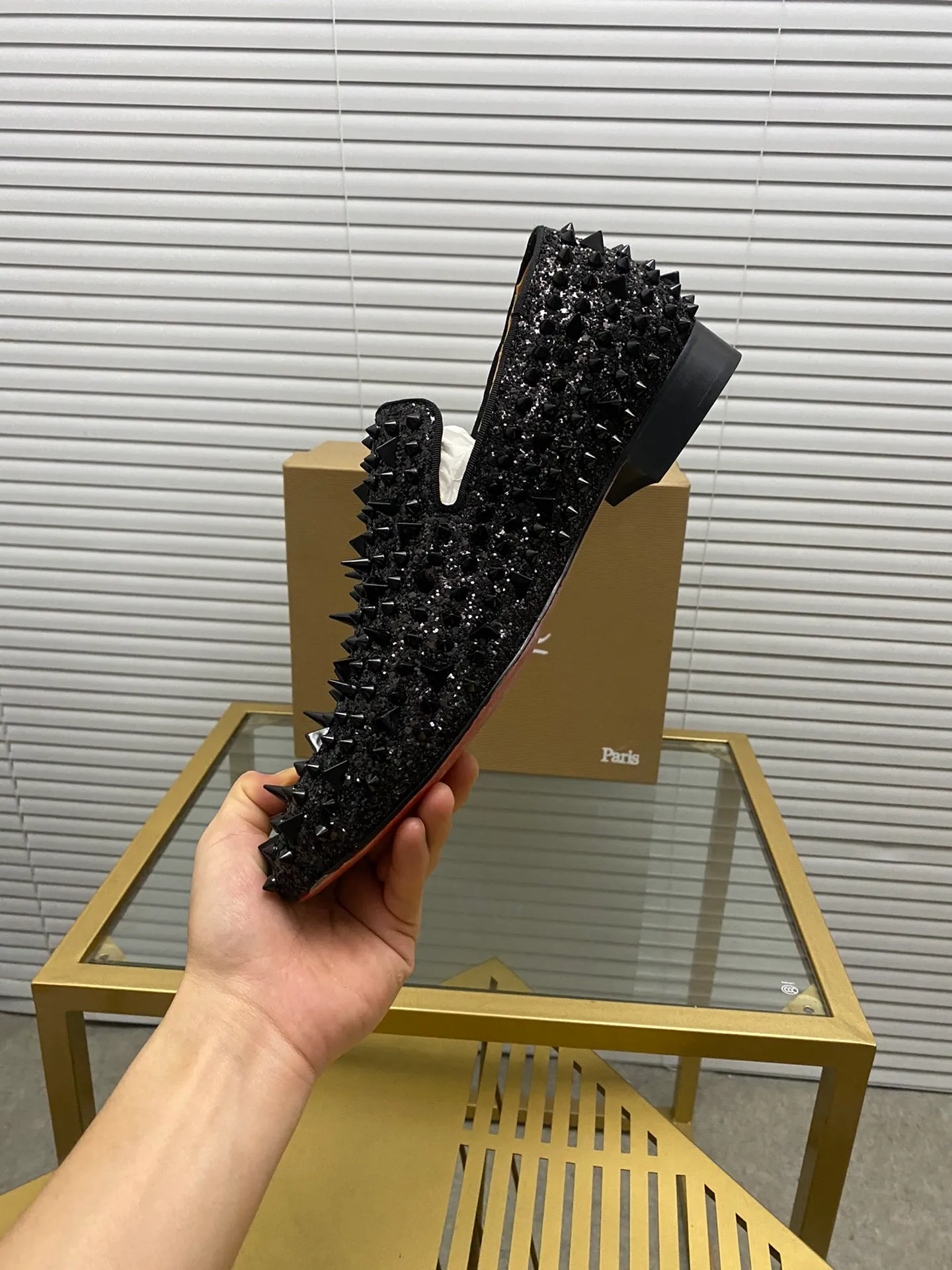 (Customized model) Ex-factory price is 540. christian louboutin (CL red sole shoes) counter series, casual sneakers for couples 📢 📢 📢 Exclusive hot style release 🎈🎈💪 Movable latex feet 👻 Finished outsole line [Proud] 😝Female 35-40# Male 38#-46, global supply😝 [Top version]: Original imported genuine leather upper, top original leather lining, original molded TPU outsole, original 1:1 detail processing, original shoe last,